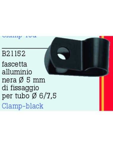 ABRAZADERA ALUMINIO NEGRO B21152 | Motoauto