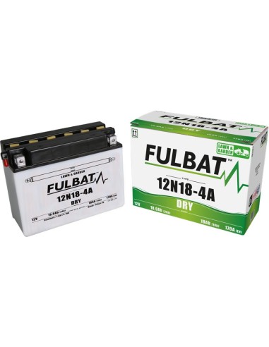BATERIA  FULBAT  12N18-4A (CAJA4) 12N184AFB | Motoauto