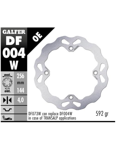 Disco GALFER Wave Fijo 256x4mm DF004W | Motoauto