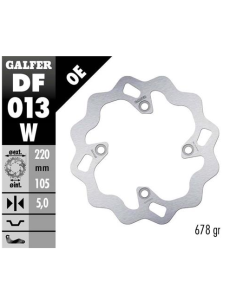 Disco GALFER Wave Fijo 220x5mm DF013W | Motoauto