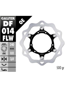 Disco GALFER Wave Flotante (C. Acero) DF014FLW | Motoauto