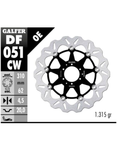Disco GALFER Wave Flotante Completo (C DF051CW | Motoauto