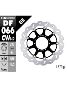 Disco GALFER Wave Flotante Completo DF066CWI | Motoauto