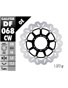 Disco GALFER Wave Flotante Completo (C DF068CW | Motoauto