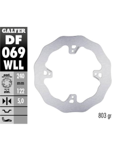 Disco GALFER Wave Fijo Slido 240X5mm DF069WLL | Motoauto