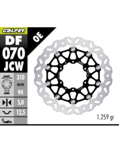 DISC W FLOATECH (C.ALU) 310x5mm (FRONT) DF070JCW | Motoauto