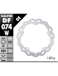 Disco GALFER Wave Fijo 320x5mm DF074W | Motoauto