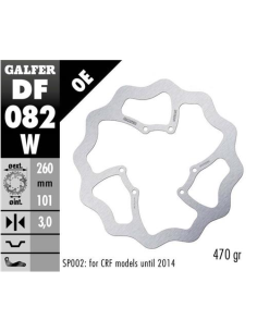 Disco GALFER Wave Fijo 260x3mm DF082W | Motoauto