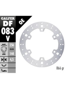 Disco de freno Galfer fijo 256X4.5MM DF083V | Motoauto