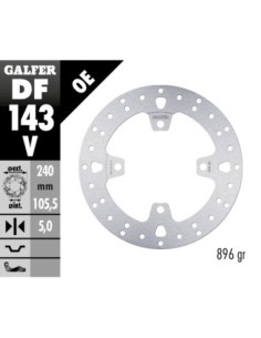 Disco de freno Galfer fijo 240X5MM DF143V | Motoauto