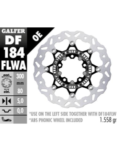 Disco GALFER Wave Flotante (C. Acero) DF184FLWA | Motoauto