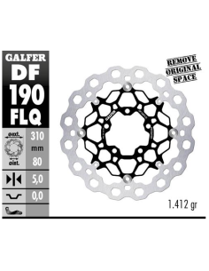 Disco GALFER Flotante Qubic (C. Acero) DF190FLQ | Motoauto