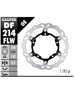 Disco GALFER Wave Flotante (C. Acero) DF214FLW | Motoauto