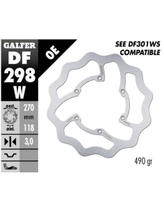 Disco GALFER Wave Fijo 270x3mm DF298W | Motoauto