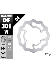 Disco GALFER Wave Fijo 250x3mm DF301W | Motoauto