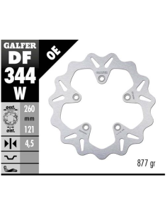 Disco GALFER Wave Fijo 260x4.5mm DF344W | Motoauto