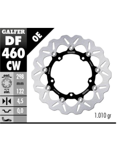Disco GALFER Wave Flotante (C. Alu.) DF460CW | Motoauto