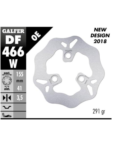 Disco GALFER Wave Fijo 155x3.5mm DF466W | Motoauto