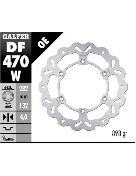 Disco GALFER Wave Fijo 282x4mm DF470W | Motoauto