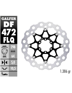 Disco GALFER Flotante Qubic (C. Acero) DF472FLQ | Motoauto