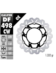 Disco GALFER Wave Flotante Completo (C DF498CW | Motoauto