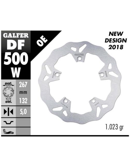 Disco GALFER Wave Fijo 267x5mm DF500W | Motoauto