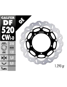 Disco GALFER Wave Flotante Completo DF520CWD | Motoauto