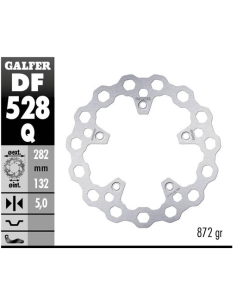 Disco de freno trasero Galfer DF528Q TMAx DF528Q | Motoauto
