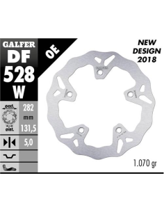 Disco GALFER Wave Fijo 282x5mm DF528W | Motoauto