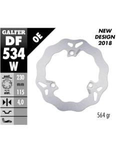 Disco GALFER Wave Fijo 230x4mm DF534W | Motoauto