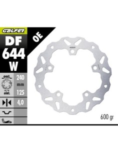 DISC W FIXED 240X4MM (REAR) DF644W | Motoauto