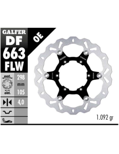 Disco GALFER Wave Flotante (C. Acero) DF663FLW | Motoauto