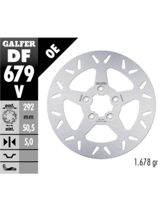 Disco GALFER Round Fixed 292x5mm DF679V | Motoauto