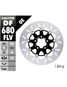 Disco GALFER Round Flotante (C. Acero) DF680FLV | Motoauto