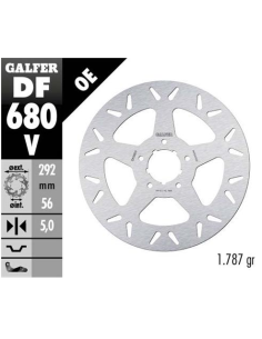 Disco GALFER Round Fixed 292x5mm DF680V | Motoauto