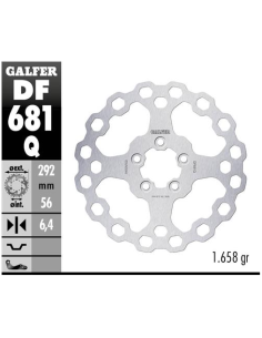 Disco GALFER Fijo Qubic 292x6.4mm DF681Q | Motoauto
