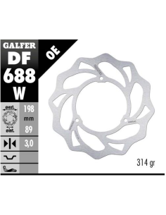 Disco GALFER Wave Fijo 198x3mm DF688W | Motoauto