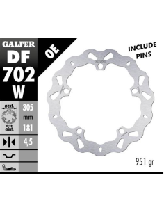 Disco GALFER Wave Fijo 305x4.5mm DF702W | Motoauto