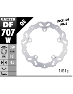 Disco GALFER Wave Fijo 320x4.5mm DF707W | Motoauto