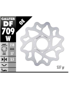 Disco GALFER Wave Fijo 218x3.5mm DF709W | Motoauto