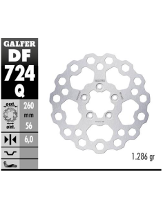Disco GALFER Fijo Qubic 260x6mm DF724Q | Motoauto