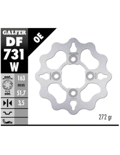 Disco GALFER Wave Fijo 163x3.5mm DF731W | Motoauto