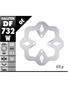 Disco GALFER Wave Fijo 200x3.5mm DF732W | Motoauto