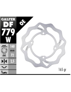 Disco GALFER Wave Fijo 160x2.5mm DF779W | Motoauto