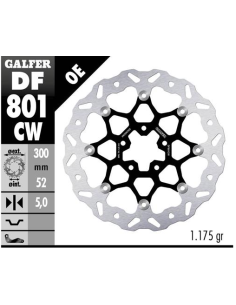 Disco GALFER Wave Flotante 300x5mm (C DF801CW | Motoauto