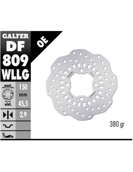 Disco GALFER Wave Fijo Full Type DF809WLLG | Motoauto