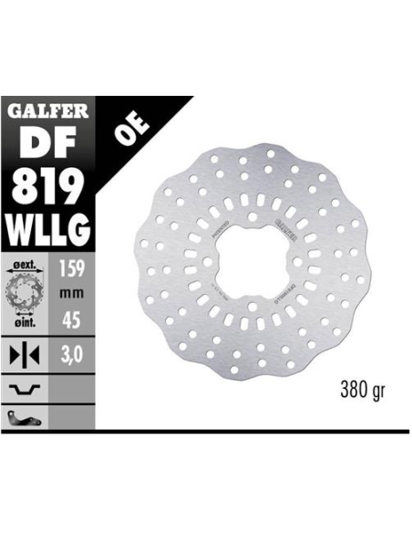 Disco GALFER Wave Fijo Full Type DF819WLLG | Motoauto