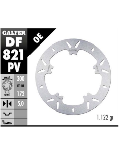 Disco GALFER Round Brake Track 300x5mm DF821PV | Motoauto