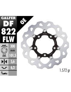 Disco GALFER Wave Flotante (C. Acero) DF822FLW | Motoauto