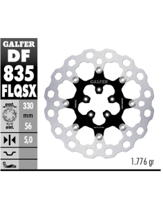 Disco GALFER Flotante Qubic (C DF835FLQSX | Motoauto